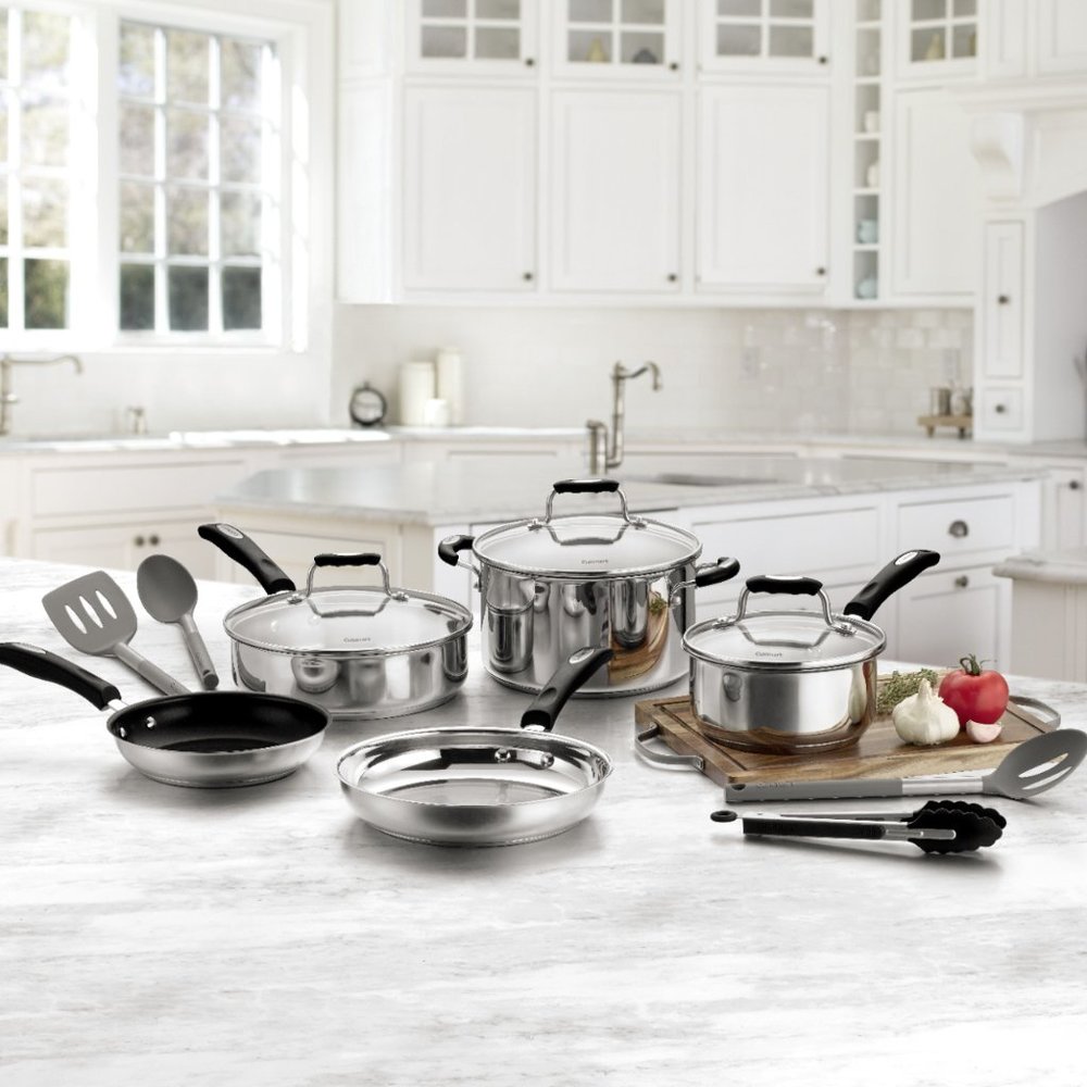 12-Piece Cookware Set - Stainless Steel
